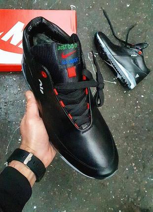 Кросівки nike winter sneakers black grey3 фото