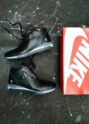 Кросівки nike winter sneakers black grey6 фото