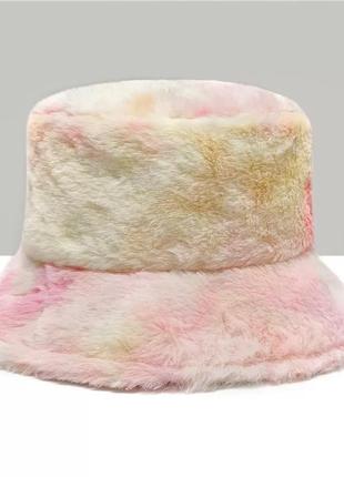 Панама хутряна різнокольорова райдужна хіт сезону!!!