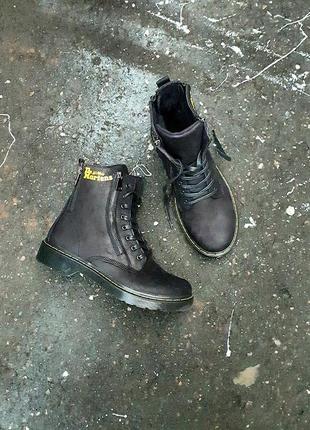 Черевики dr.martens boots winter black1 фото