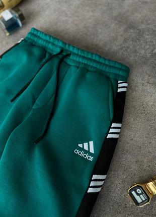 Штани спортивні adidas теплі на флісі чоловічі2 фото