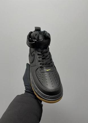 Кросівки nike air force 1 gore-tex boot black fur6 фото