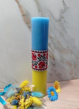 Свічки, свічки українські, патріотичні свічки, декоративні свічки