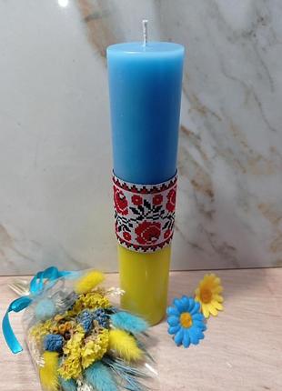 Свічки, свічки українські, патріотичні свічки, декоративні свічки