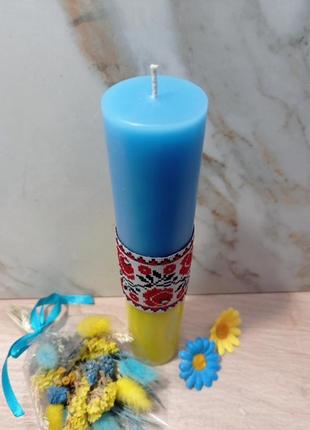 Свічки, свічки українські, патріотичні свічки, декоративні свічки