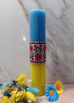 Свічки, свічки українські, патріотичні свічки, декоративні свічки