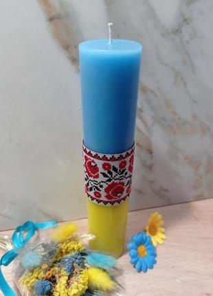 Свічки, свічки українські, патріотичні свічки, декоративні свічки