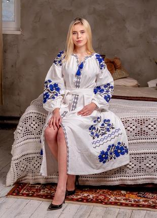 Розкішна вишита сукня в стилі бохо (колір в асортименті) вишиванка1 фото