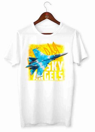 Футболка з патріотичним принтом "sky angels. небесні ангели" push it