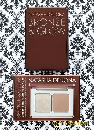 Палетка natasha denona bronze & glow cheek duo - румяна хайлайтер бронзер citrus1 фото