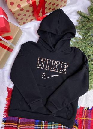 Худі nike чорний зима  ❄️унісекс