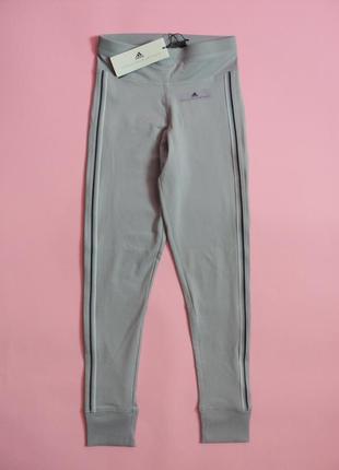 Спортивні штани adidas stella mccartney легінси модні штани манжетами лампасами сірі5 фото