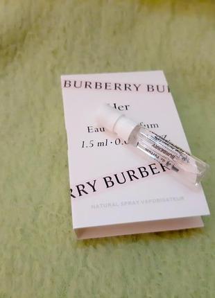 Burberry her edp💥оригинал миниатюра пробник mini spray 1,5 мл книжка3 фото