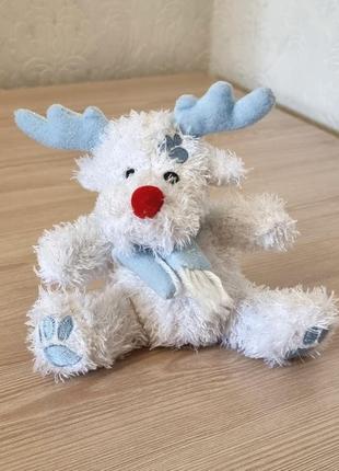 Іграшка м'яка зимовий маленький олень новорічний