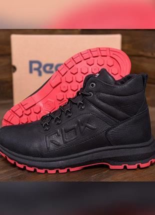Чоловічі зимові черевики reebok, кросівки із натуральної шкіри