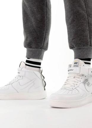 Зимние женские кроссовки nike air force 1 high white (мех) 36-38-38.5-39-402 фото