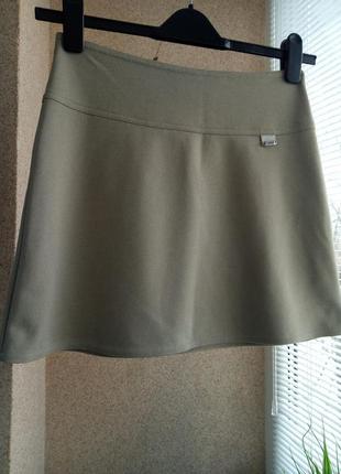 Стильная юбка мини трапецией2 фото