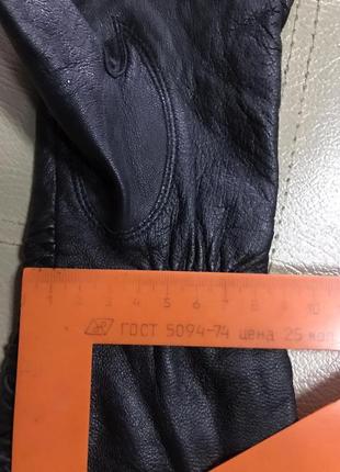 Кожаные,удлинённые перчатки5 фото