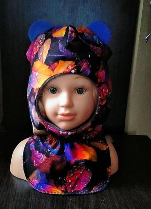 Дитяча трикотажна шапочка-шолом