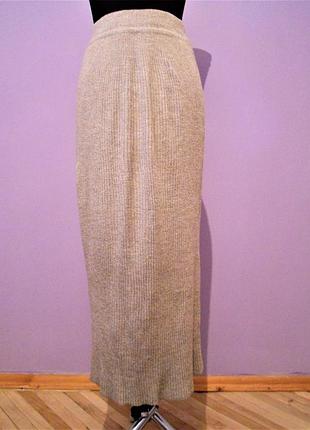 Теплая длинная юбка