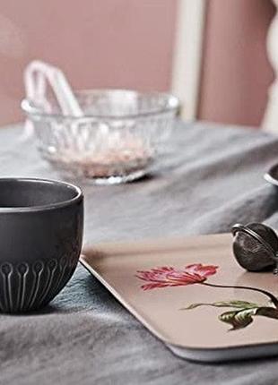 Керамическая чайная чашка ikea strimmig 360 мл