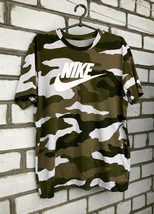 Футболка nike хакі камуфляж