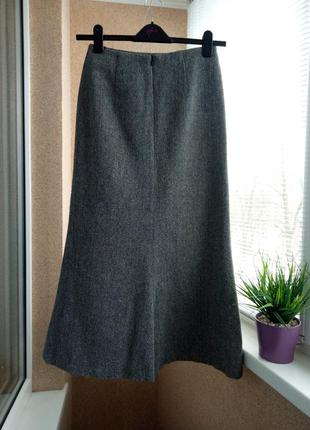 Утепленная длинная юбка с содержанием шерсти2 фото
