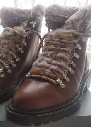 Кожаные ботинки евро / деми