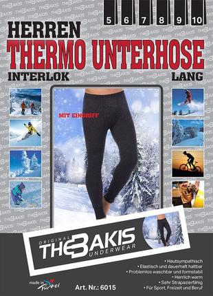 Термобелье мужские теплые термо кальсоны, подштанники bakis thermo original р. м-xxl1 фото