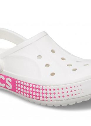 Сабо крокс Women crocs bayaband logo motion білі логотип Women crocs2 фото