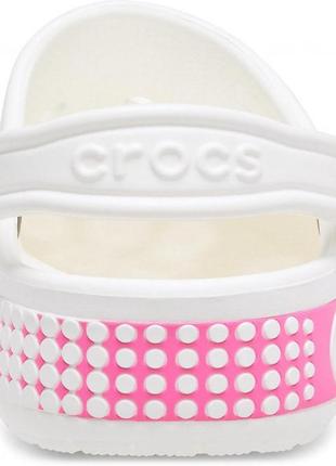 Сабо крокс Women crocs bayaband logo motion білі логотип Women crocs4 фото
