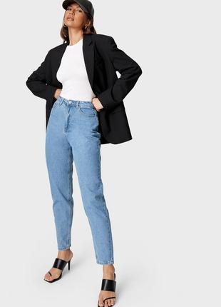 Щільні джинси мом з високою талією missguided