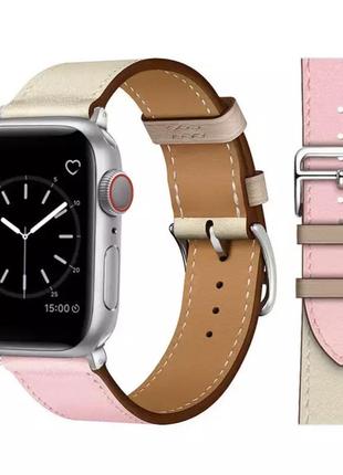 Шкіряний ремінець для apple watch3 фото