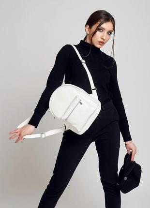 Жіночий рюкзак sambag brix білий1 фото