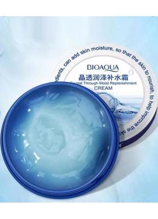 Bioaqua crystal through moist replenishment 38 г гиалуроновая кислота суперувлажняющий крем
