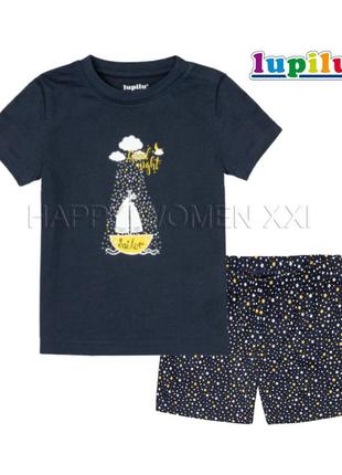 4-6 лет летняя пижама для мальчика lupilu футболка и шорты подарок домашняя одежда детская пижамка
