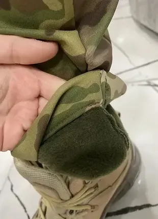 Тактичні військові штани зимові soft shell мультикам3 фото