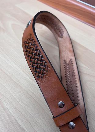 Винтажный кожаный ремень siskiyou 1995 made in mexico usa с гравировкой лапы медведя вэстрн ковбойський belt большая бляха western3 фото