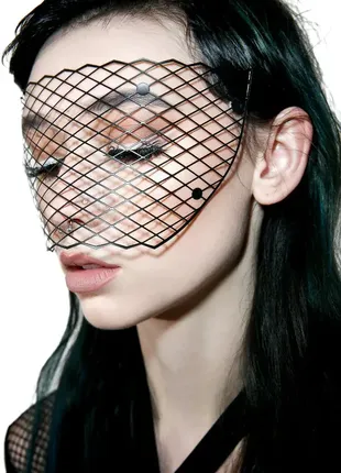 Маска на лицо bijoux indiscrets виниловая, клеевое крепление, без завязок карнавальная
