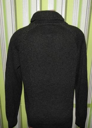 Мужской свитер кофта на пуговицах-f&f-l-откидной воротник-новый!2 фото