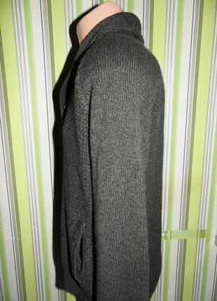 Мужской свитер кофта на пуговицах-f&f-l-откидной воротник-новый!3 фото