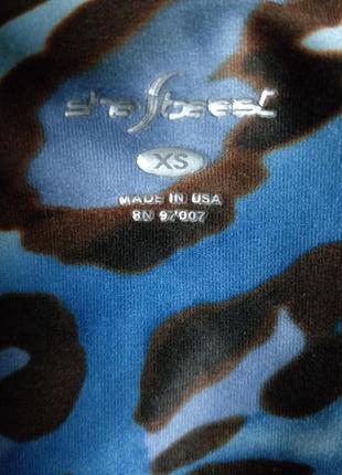 Shesbeest. топ спортивные. футболка. голубой, леопардовый.6 фото