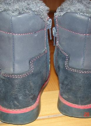 Зимние кожаные ботинки, сапоги lapsi, размер 255 фото