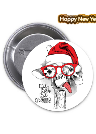 Значок badge happy new year с новым годом новогодний