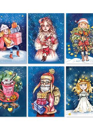 Різдвяні та новорічні авторські листівки2 фото