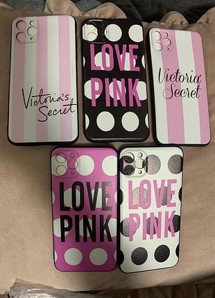 Силіконовий чохол для iphone 11 pro max 11 pro victoria’s secret pink