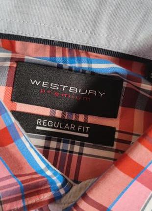 Чоловіча сорочка з короткими рукавами westbury, розмір s, 100% бавовна6 фото