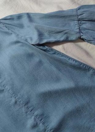 Женская блузка джинсовая esmara, размер l, синий7 фото