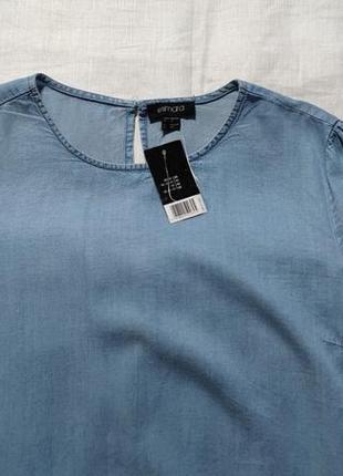 Женская блузка джинсовая esmara, размер l, синий6 фото