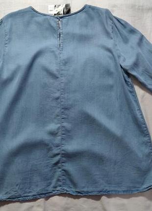 Женская блузка джинсовая esmara, размер l, синий8 фото